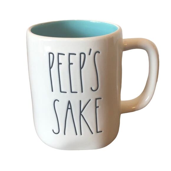 Rae Dunn Peep’s Sake Easter Mug With Light Blue Interior - NWT - Picture 1 of 4